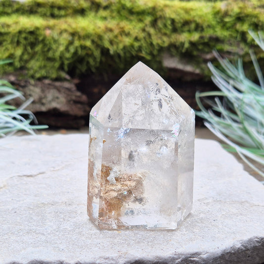 Quartz Crystal Standing Point with Inclusions