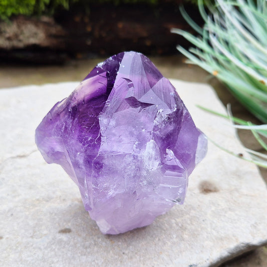 Amethyst Standing Point, deep purple crystal