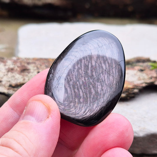 Violet Hypersthene&nbsp;is a rare, beautiful stone with deep, velvety violet hues that shimmer in the light.