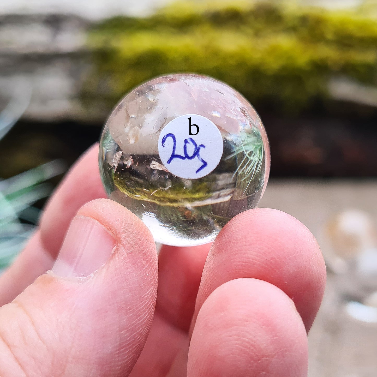 Quartz Crystal Sphere, Quartz Crystal Ball, Mini Sphere from Brazil. 