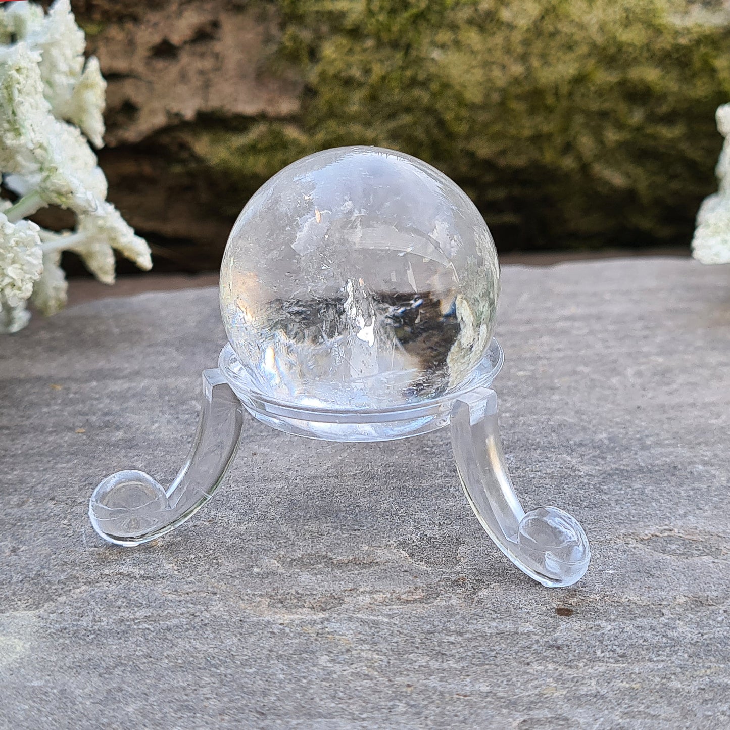 Elevate energy and decor with our clear quartz sphere. Perfect for healing, meditation, and balance. Add timeless beauty to any space.