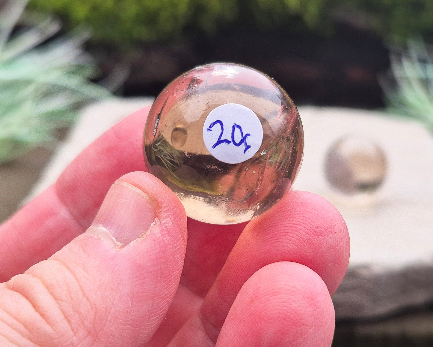 Smoky Quartz Sphere, Smoky Quartz Crystal Ball, Mini Sphere. Natural Smoky Quartz not Irradiated. Really nice clarity. Does not include a stand.