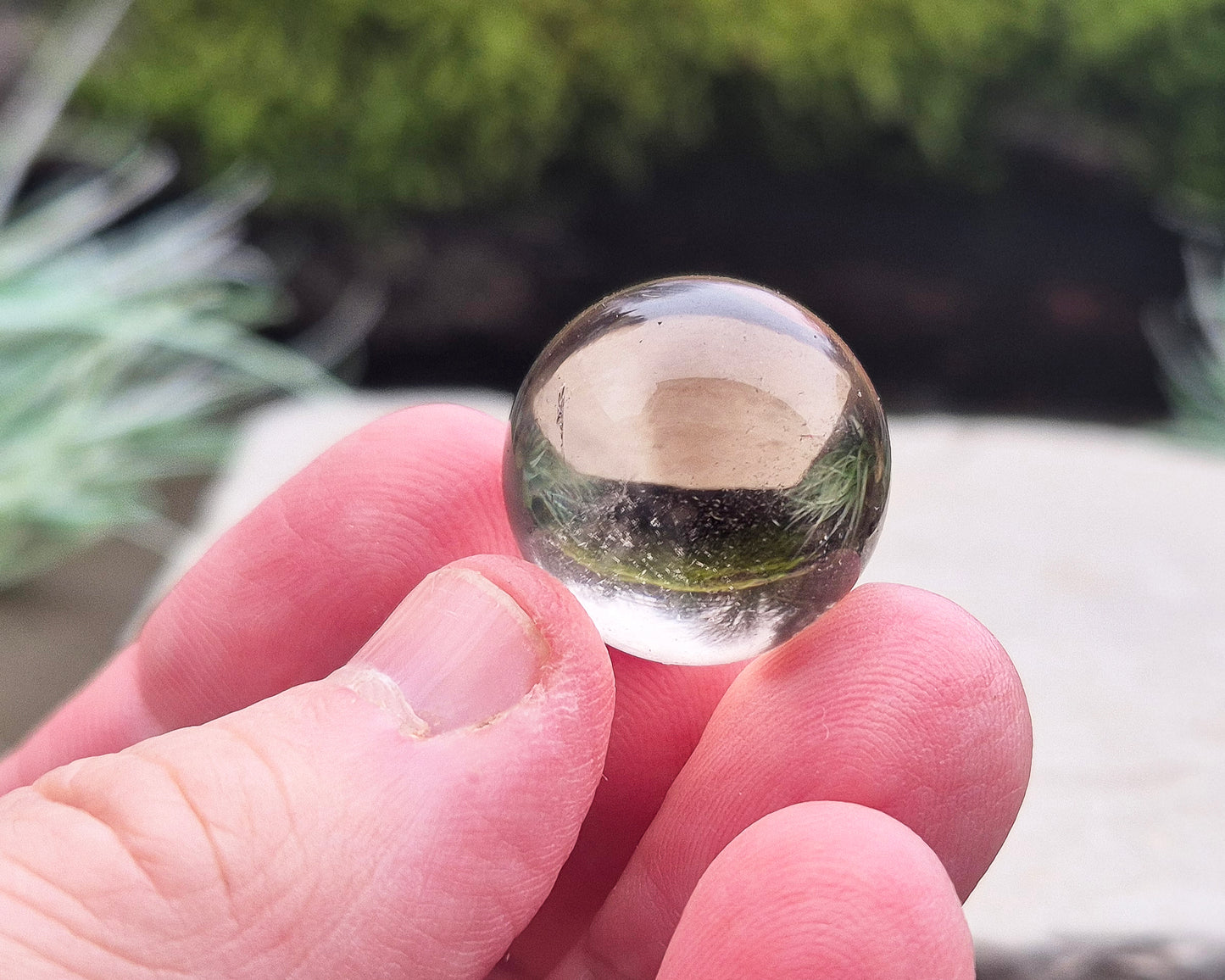 Smoky Quartz Sphere, Smoky Quartz Crystal Ball, Mini Sphere. Natural Smoky Quartz not Irradiated. Really nice clarity. Does not include a stand.