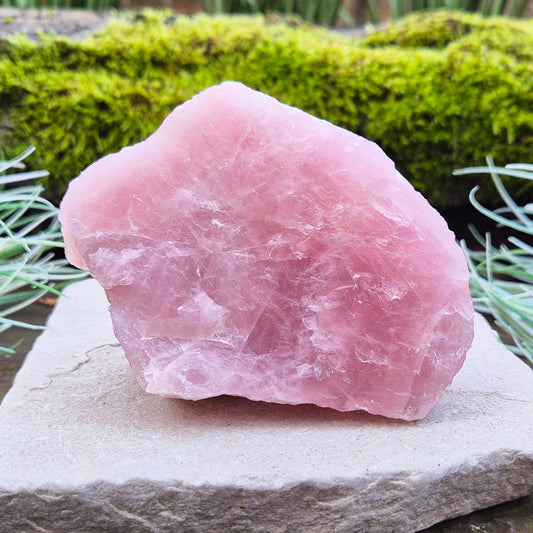 Rose Quartz Crystal, Inspires Unconditional Love, Peace, and Positive Energy