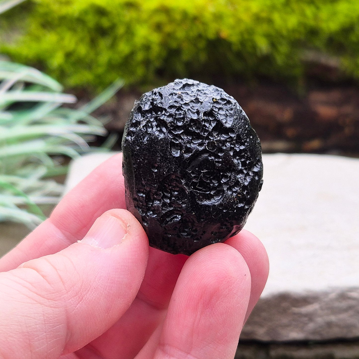 Natural Indochinite Tektite, Black Meteorite for Protection & Spiritual Growth