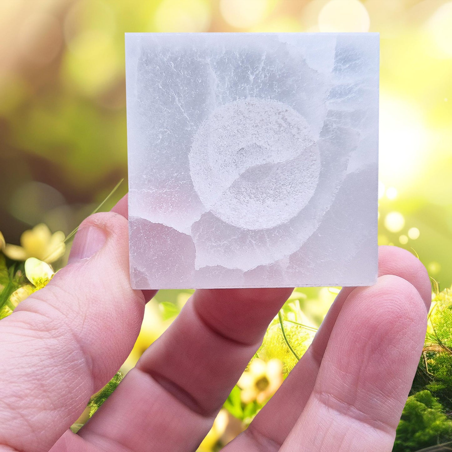 Mini Selenite Crystal Ball Stand - Energise & Display Your Crystal Spheres