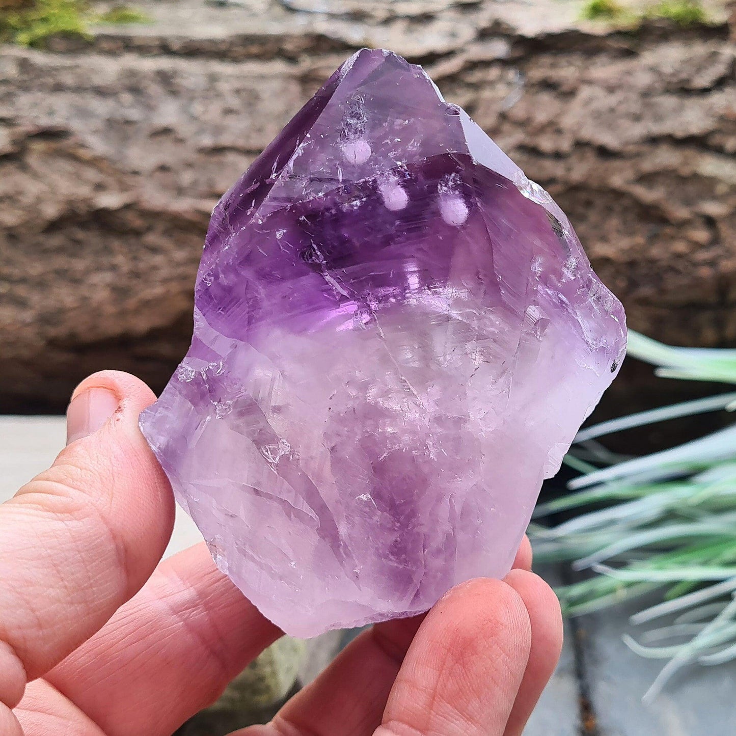 Amethyst Standing Point, Brazilian Amethyst Crystal, Calm, Peace, Spiritual Growth, & Emotional Healing