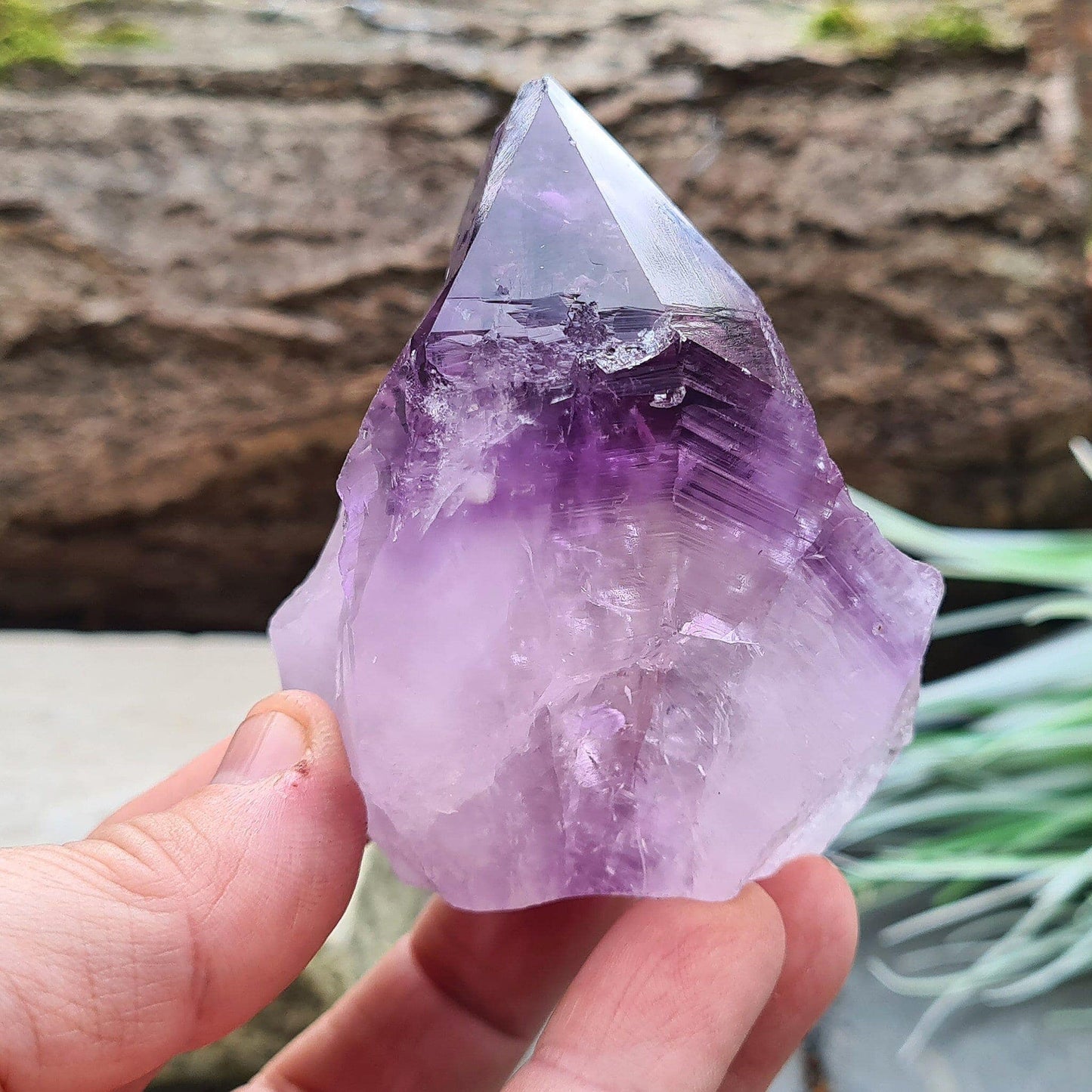 Amethyst Standing Point, Brazilian Amethyst Crystal, Calm, Peace, Spiritual Growth, & Emotional Healing