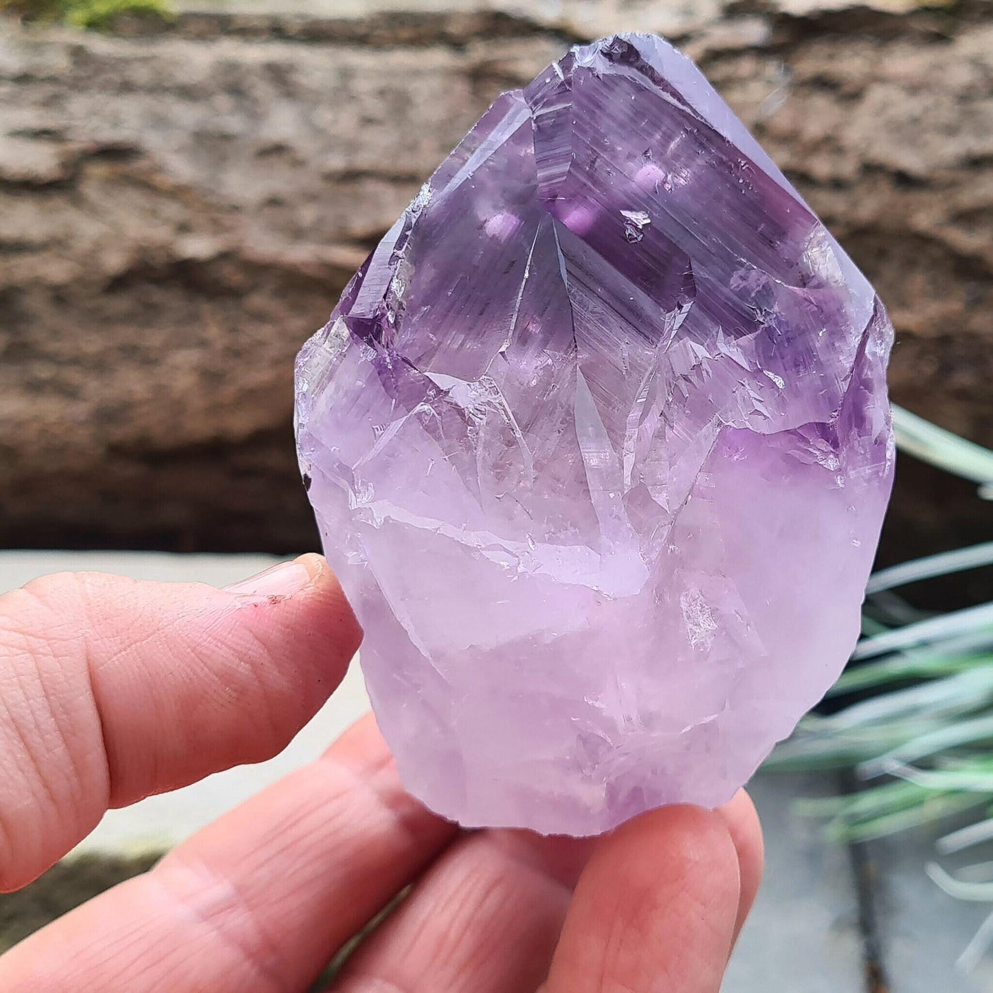 Amethyst Standing Point, Brazilian Amethyst Crystal, Calm, Peace, Spiritual Growth, & Emotional Healing