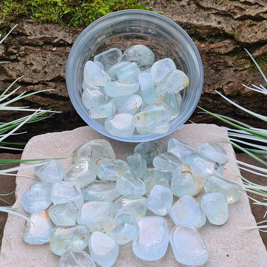 Blue Topaz Tumble Stone | Confidence & Joyful Manifestation Energy