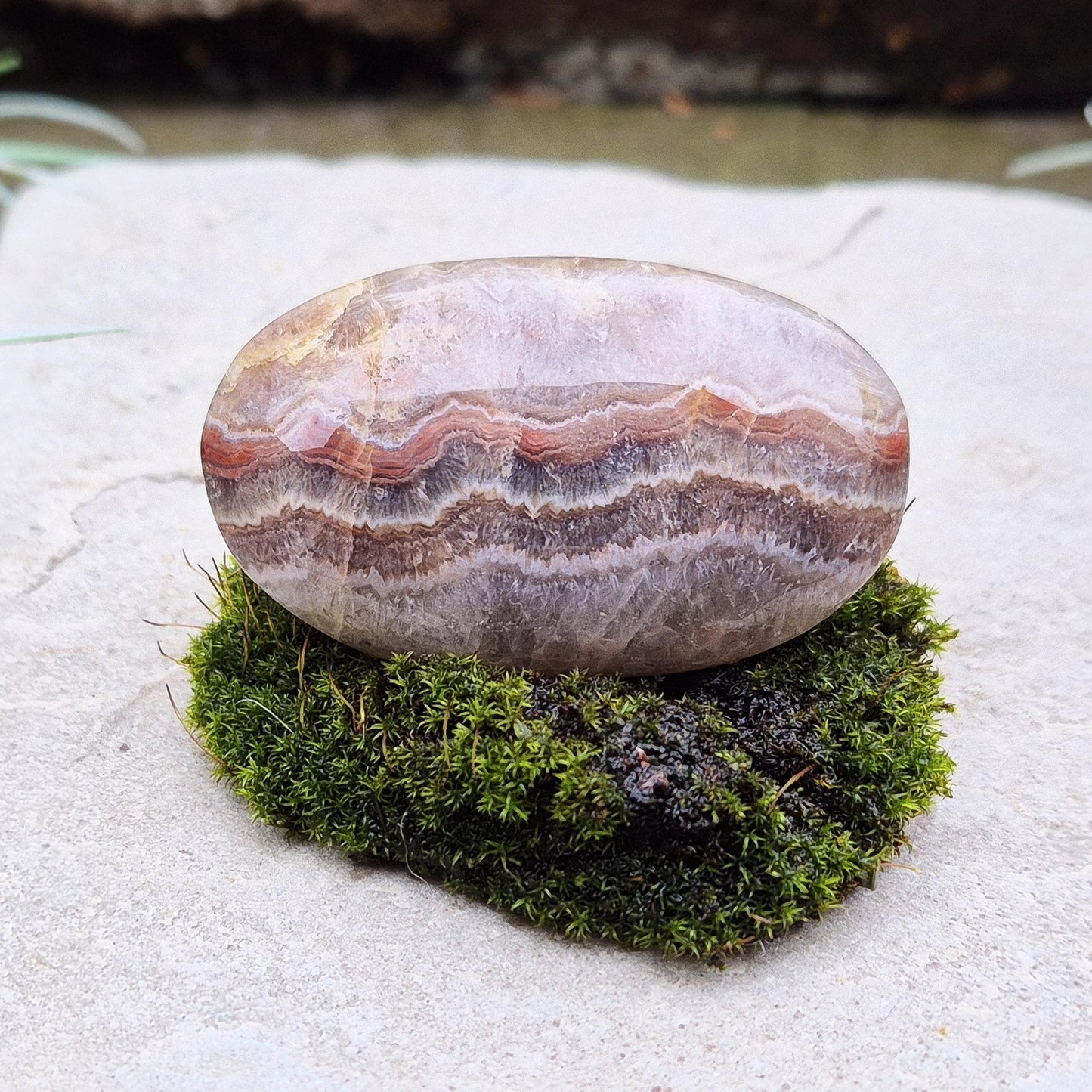 Amethyst and Jasper Palm Stone. These Amethyst and Jasper Palm Stones are sourced from the mineral-rich region of Ametista do Sul, Rio Grande do Sul, Brazil.