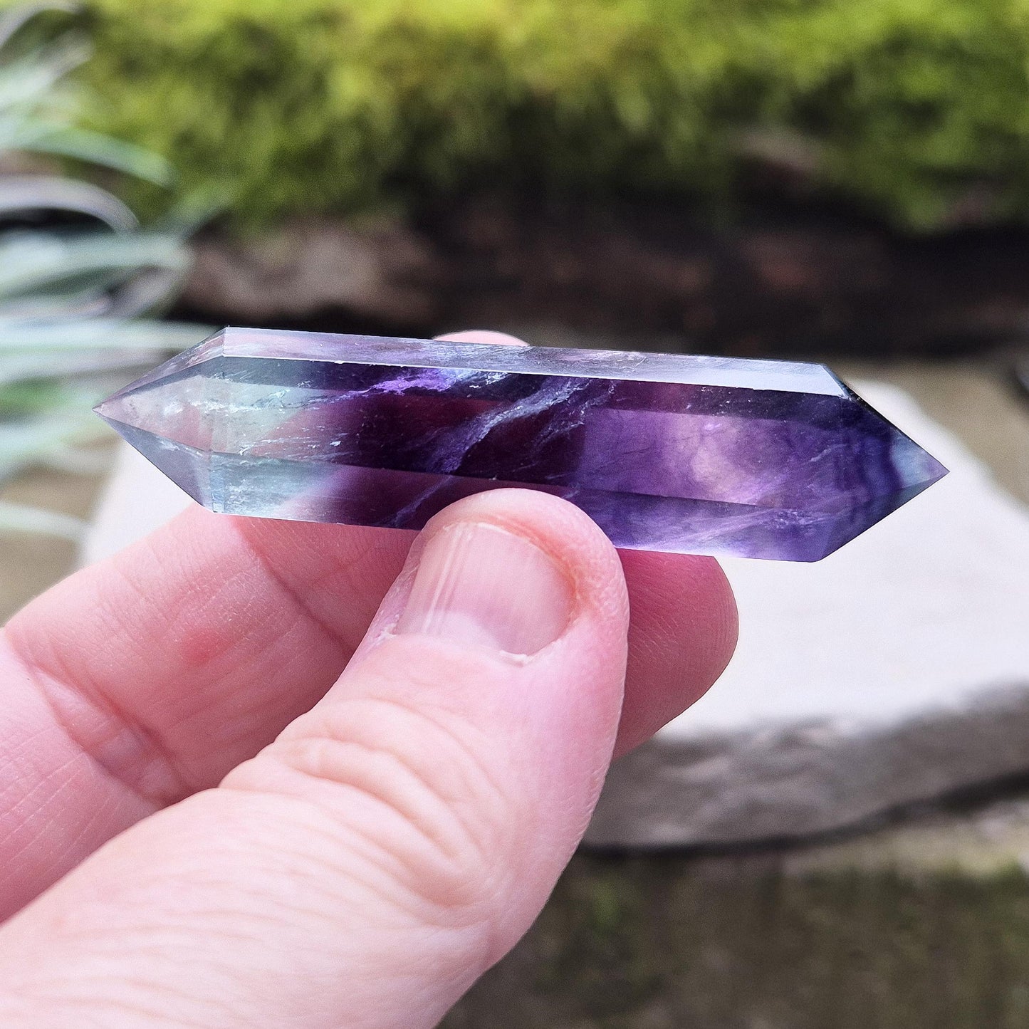Rainbow Fluorite Double Terminated Wand | Energy Work | Emotional and Mental Balance