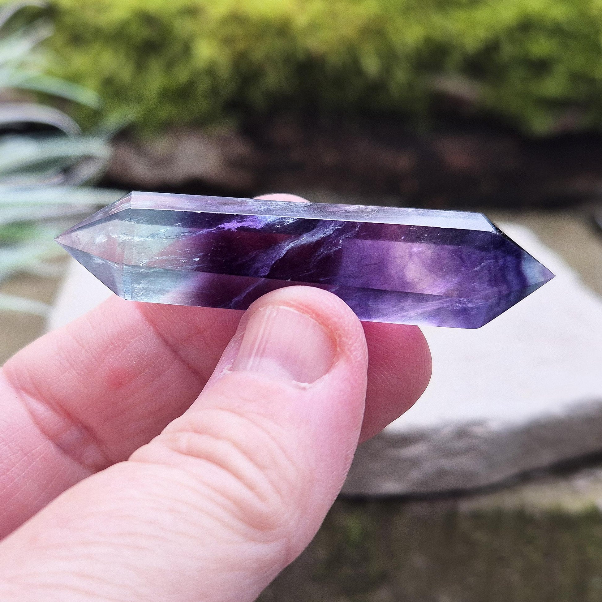 Add Rainbow Fluorite to your collection – a stunning stone that encourages harmony, mental clarity, and personal growth with its beautiful colors. 