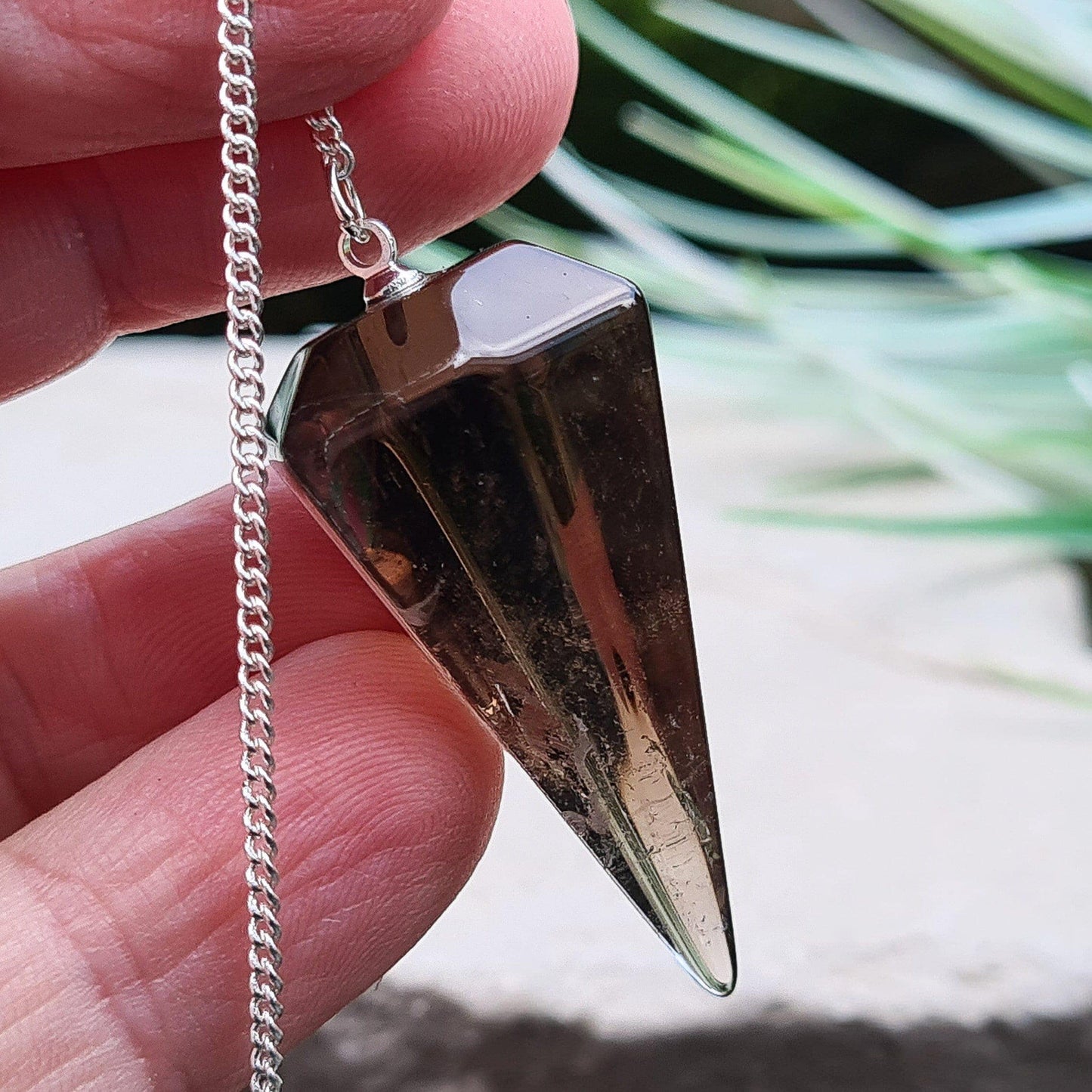 Smoky Quartz Crystal Pendulum | Pendulum for Spiritual Guidance & Insight