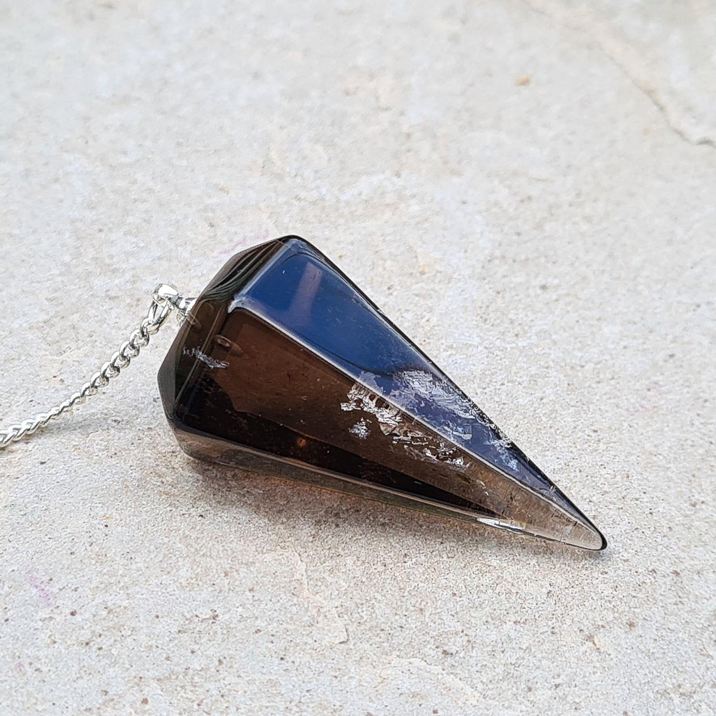 Smoky Quartz Crystal Pendulum | Pendulum for Spiritual Guidance & Insight