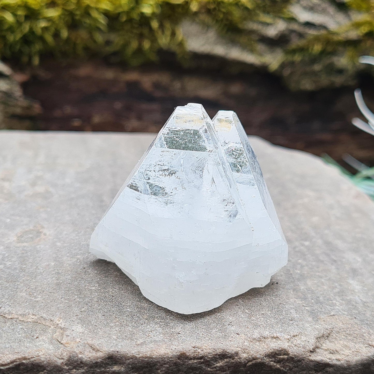 Apophyllite, Double Tip, Crystal Pyramid