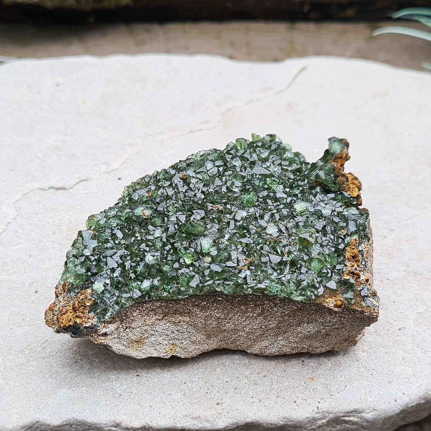 Ludlamite Crystal Cluster, Natural & Rare | Spiritual Home Decor Display Crystal | Collectors Specimen