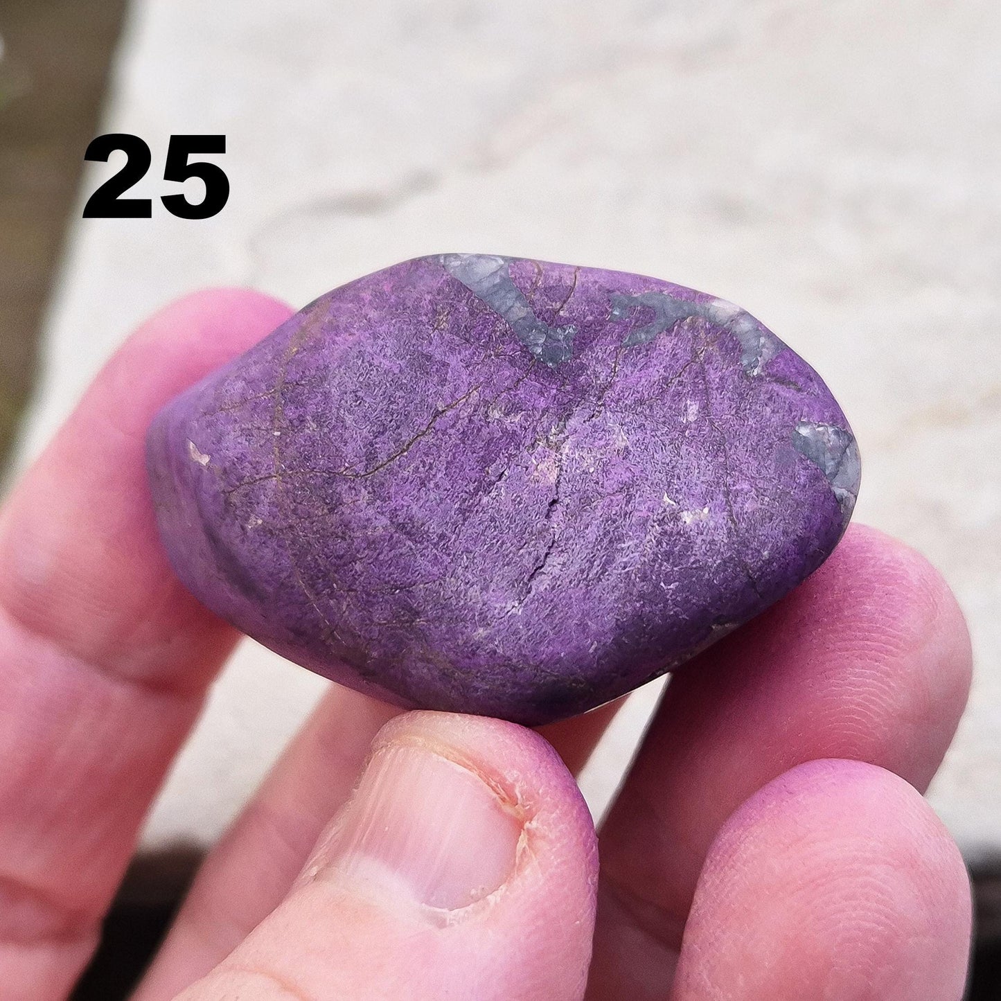 Purpurite Crystal, Namibia, Tumbled