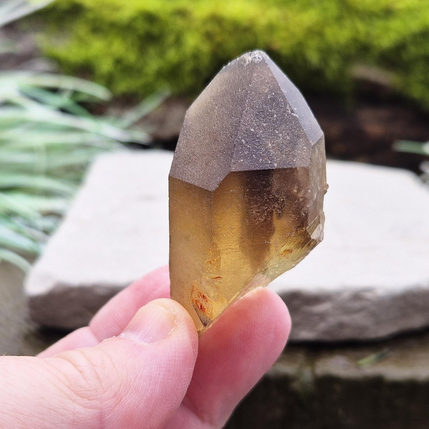 Citrine Crystal Point, dark and untreated