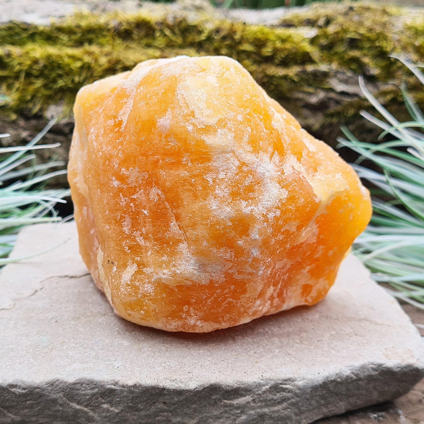 Orange Calcite Crystal, for Positivity & Inspiration