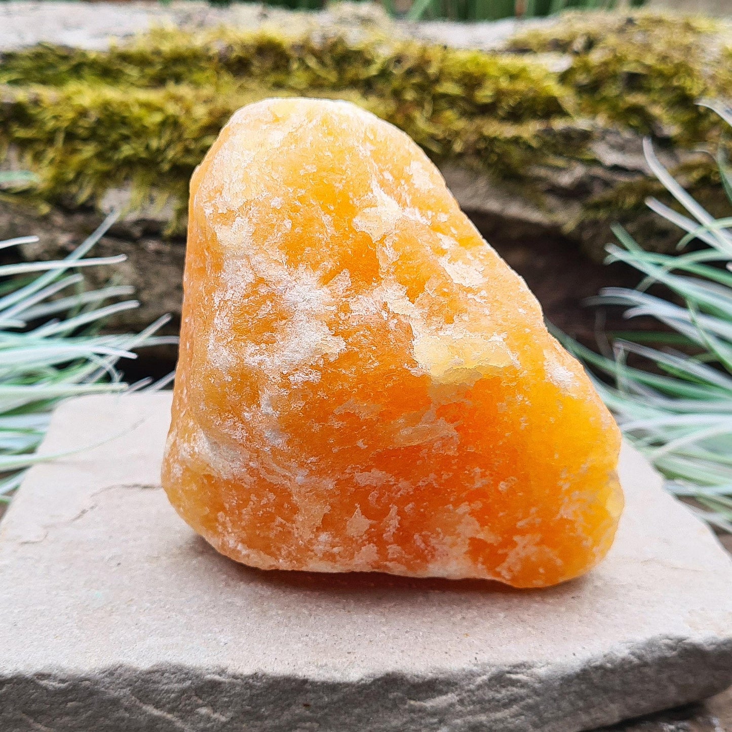 Orange Calcite Crystal, for Positivity & Inspiration