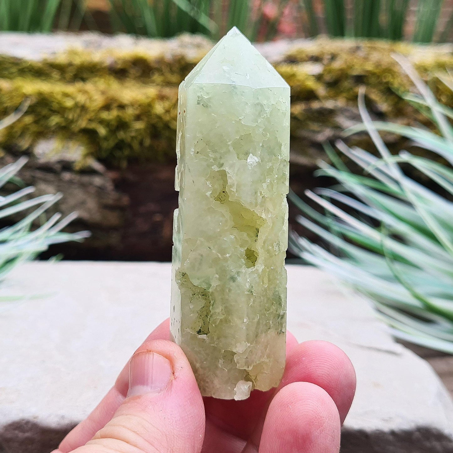 Prehnite Crystal Tower