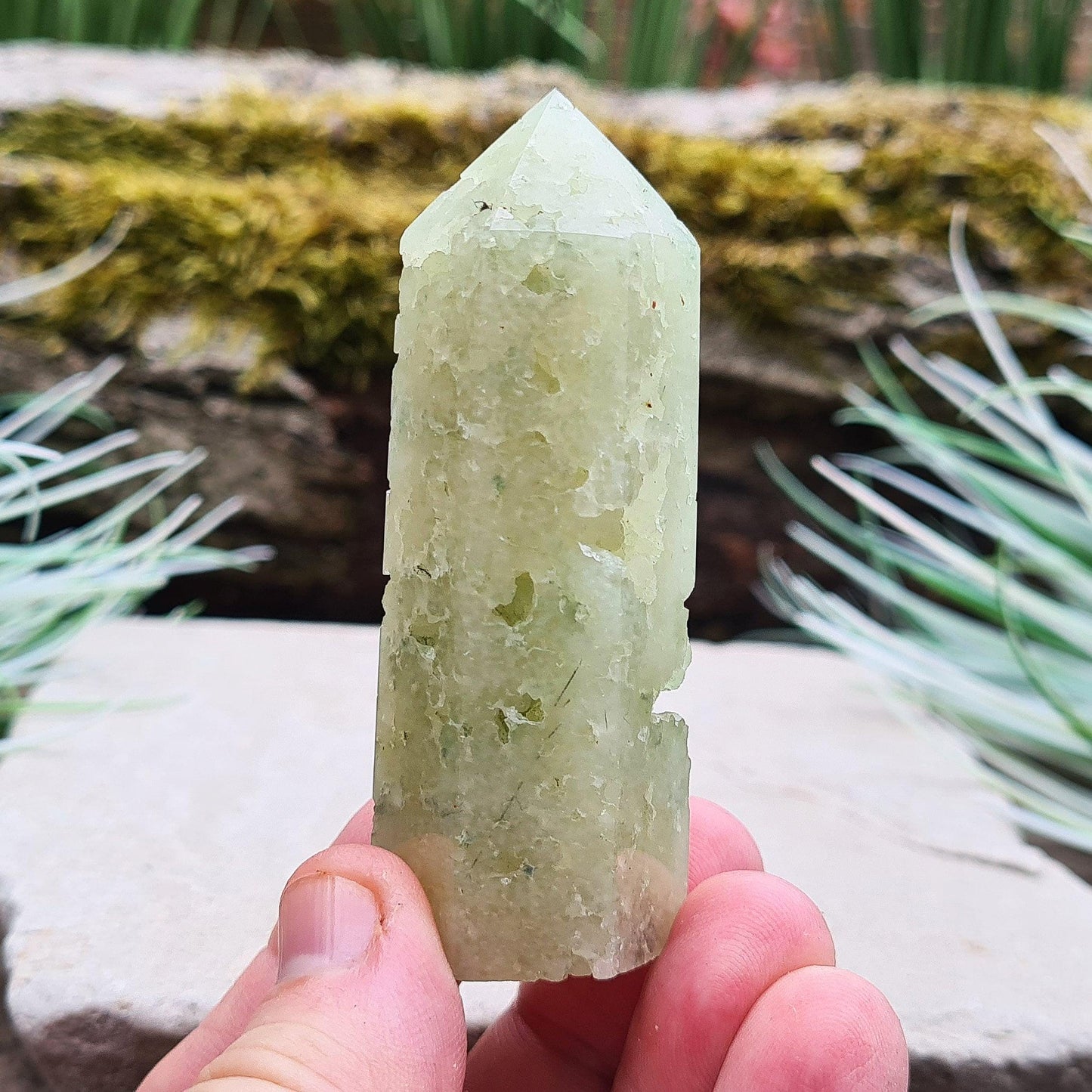 Prehnite Crystal Tower