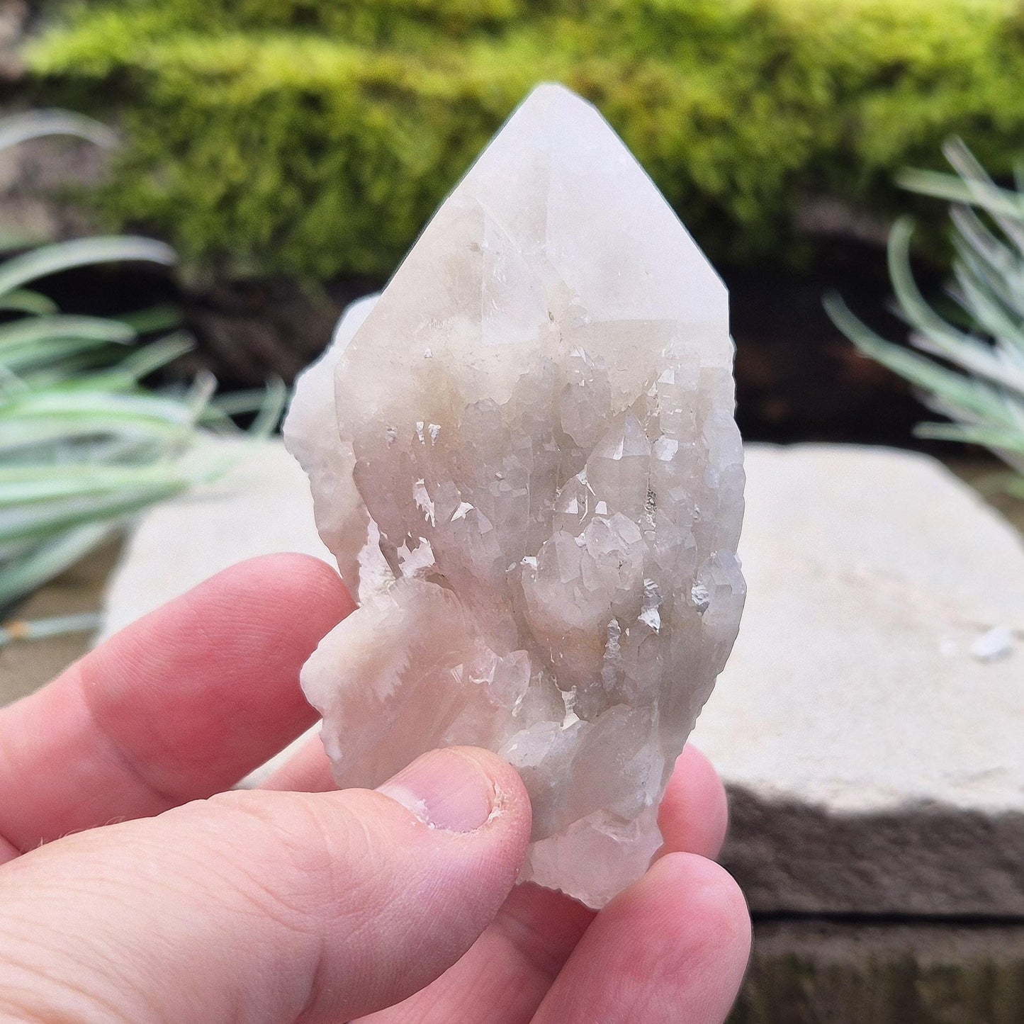 Candle Quartz Crystal Point, Pineapple Quartz, Celestial Candle Quartz