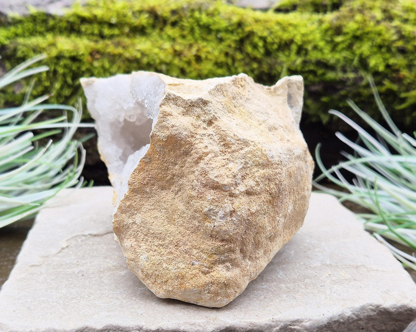 Crystal Geode Pair, Quartz