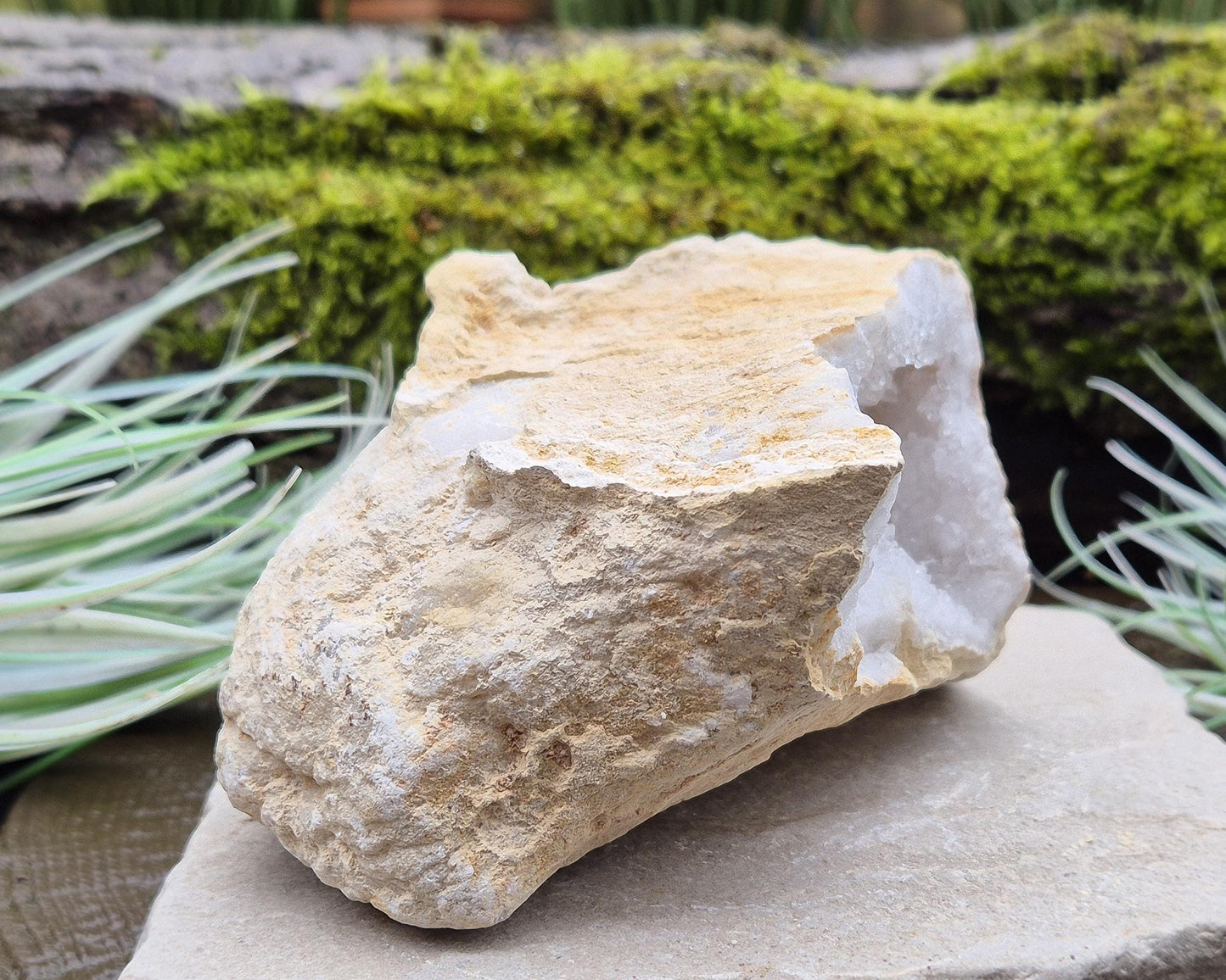 Crystal Geode Pair, Quartz