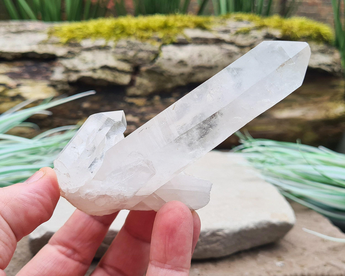 Madagascan Quartz Crystal Cluster | Grounding Energy & Meditation Aid | Space Enhancer & Gift