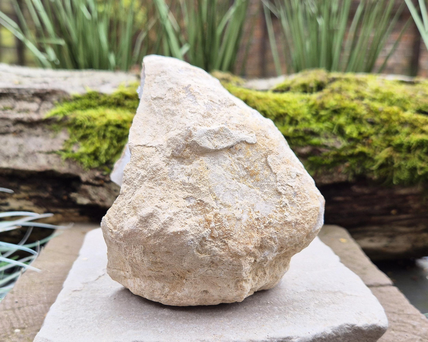 White Quartz Crystal Geode Pair, from Morocco. Lovely sparkling white quartz crystal formations in both sections of the geode. Each one can sit on a flat surface on its own.