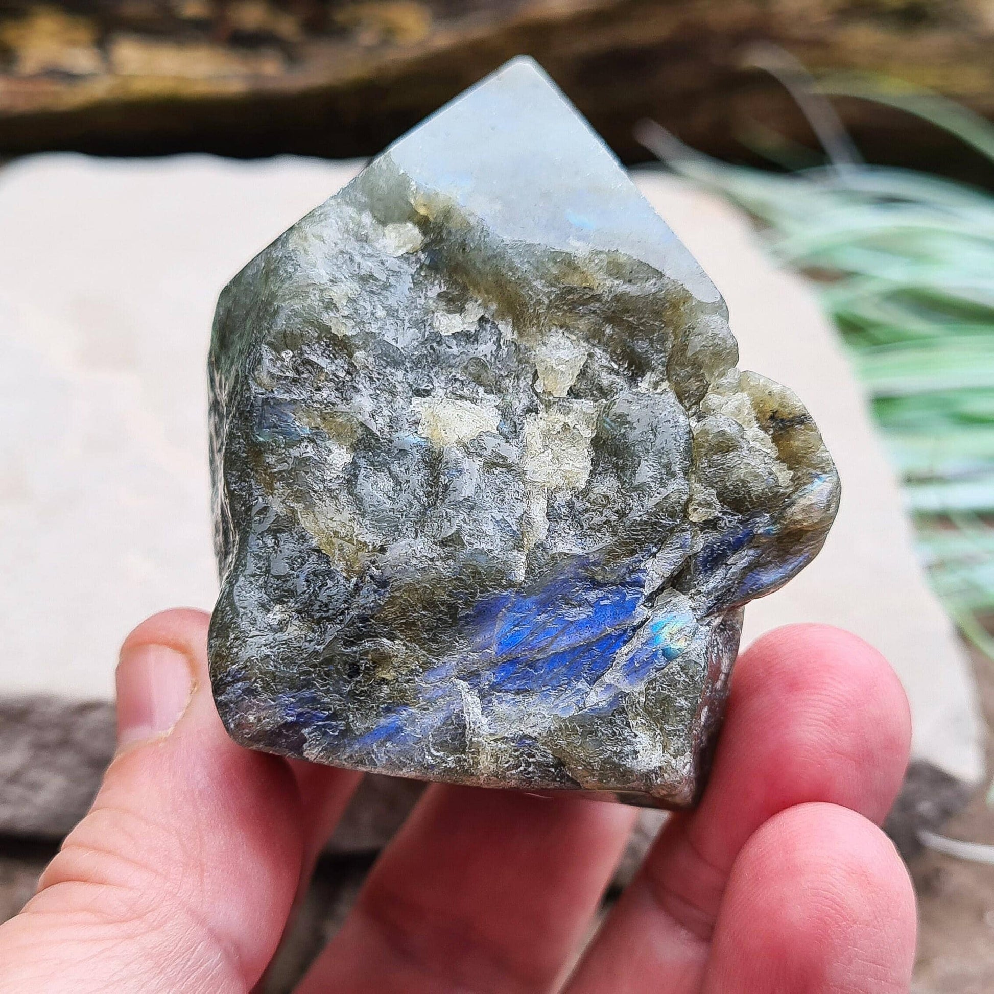 Harness the transformative power of Labradorite Crystals. Connect with universal energies, develop intuition, and calm the mind. Protect your aura.
