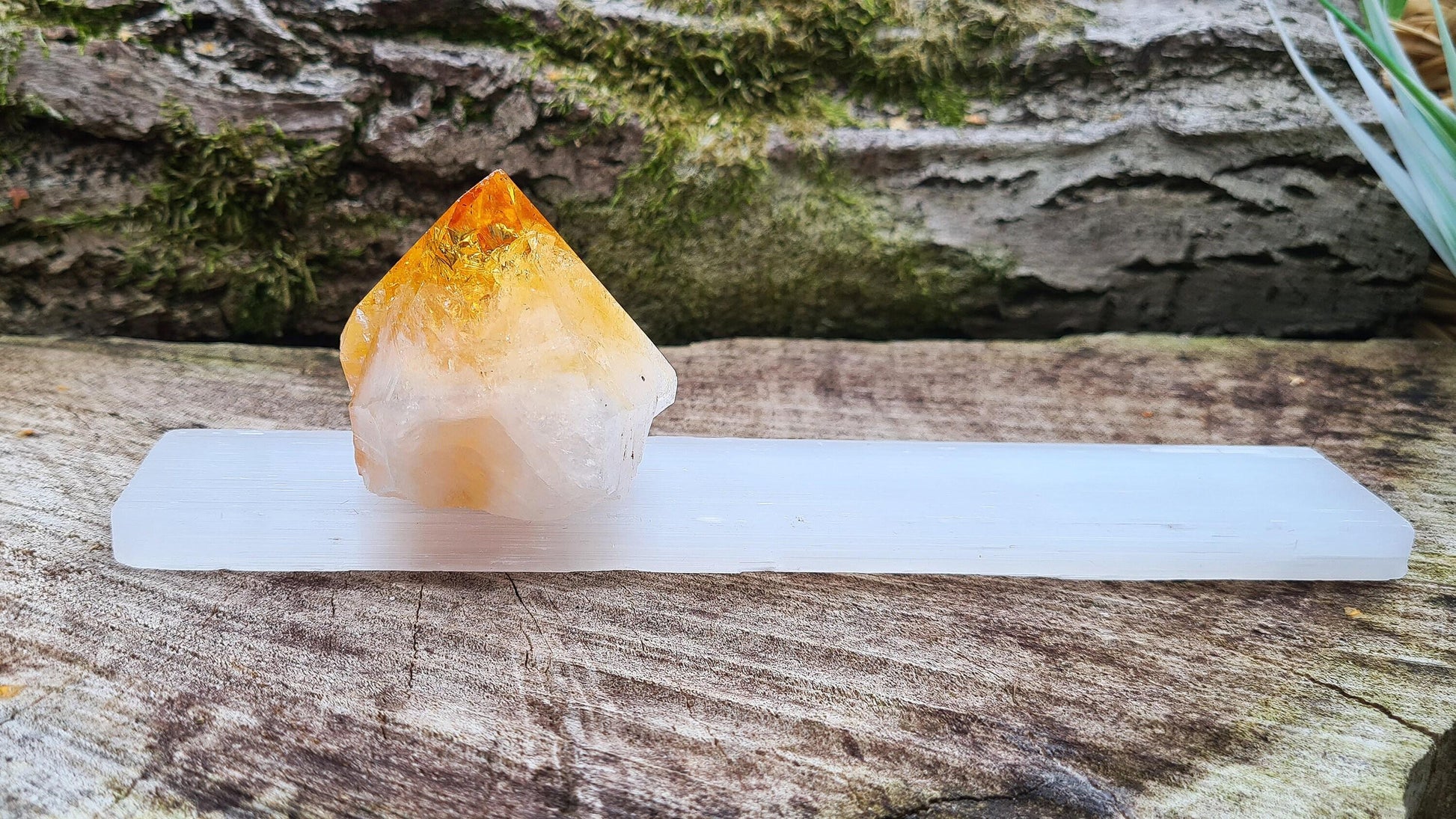 Selenite Crystal Block – A beautiful, natural Selenite slab hand-cut into a rectangular block, perfect for cleansing and charging other crystals and crystal jewellery. Sourced from Morocco
