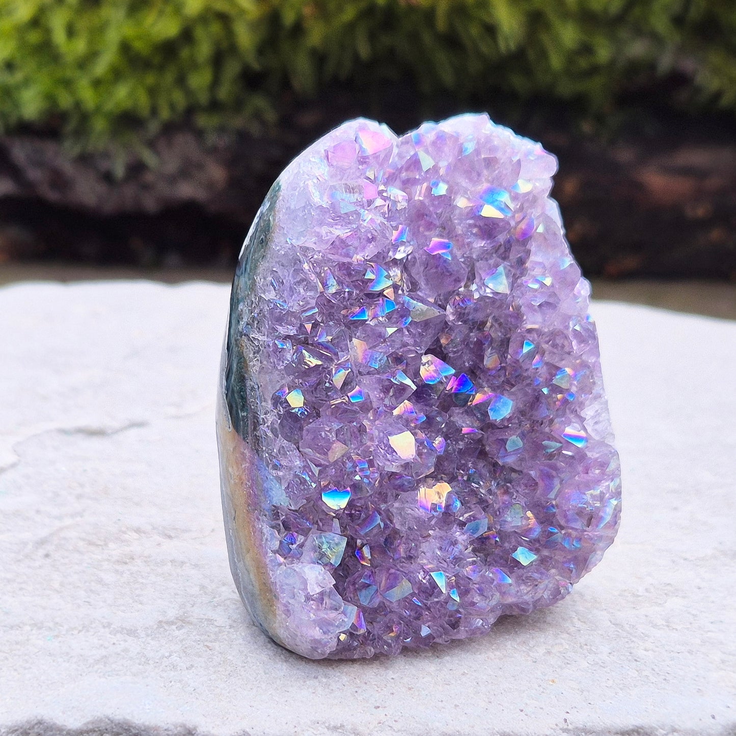 Aura Amethyst Self-Standing Geode – Represents Peace, Clarity, and Positive Energy