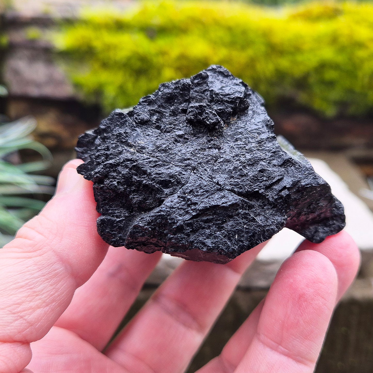 Natural Black Tourmaline crystal from Brazil. Really nice shiny lustre. Can be positioned lengthways or stand upright. Black Tourmaline is also known as Schorl.