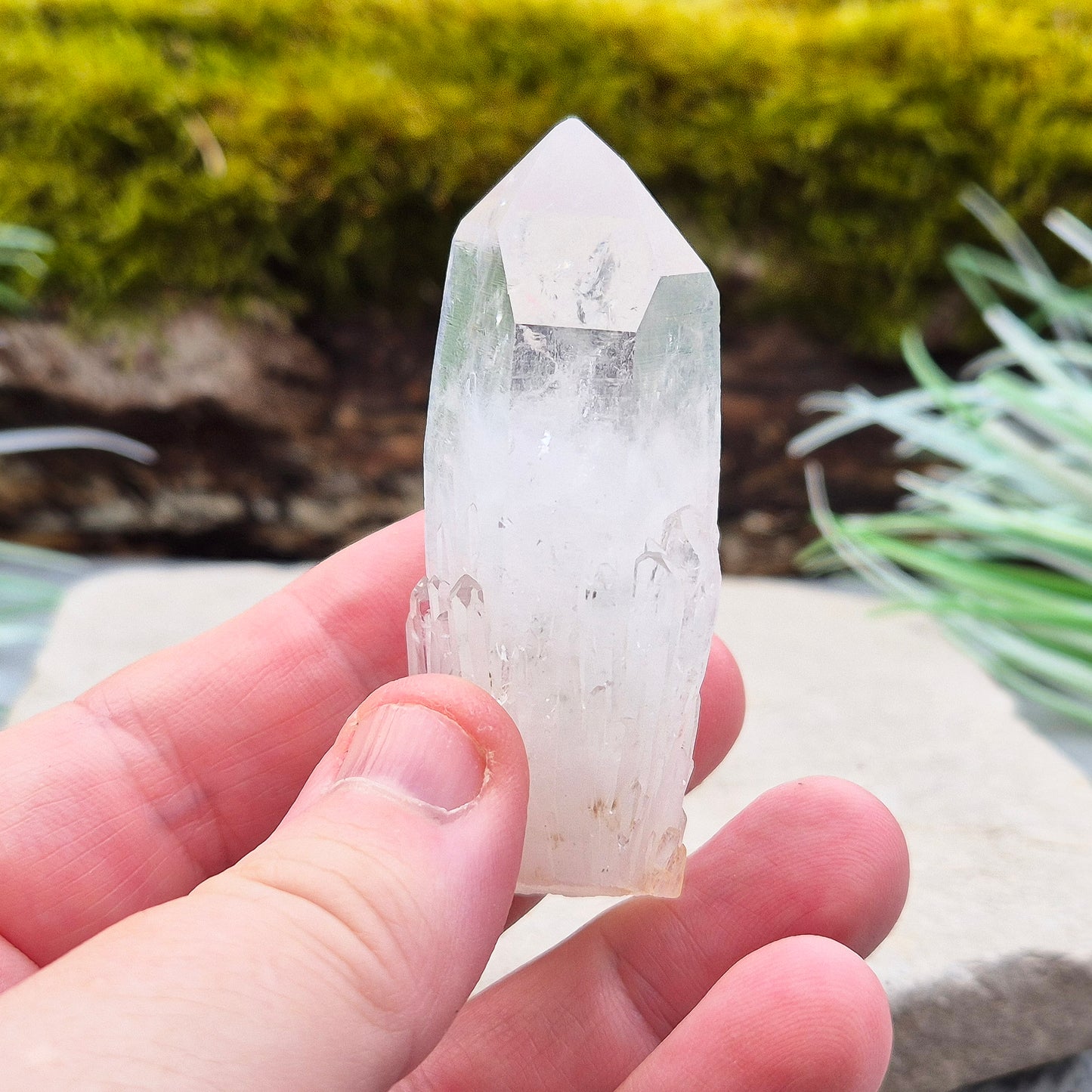 Quartz Crystal Point, Natural, Morocco | Crystal Enthusiast Gift | Space Enhancer