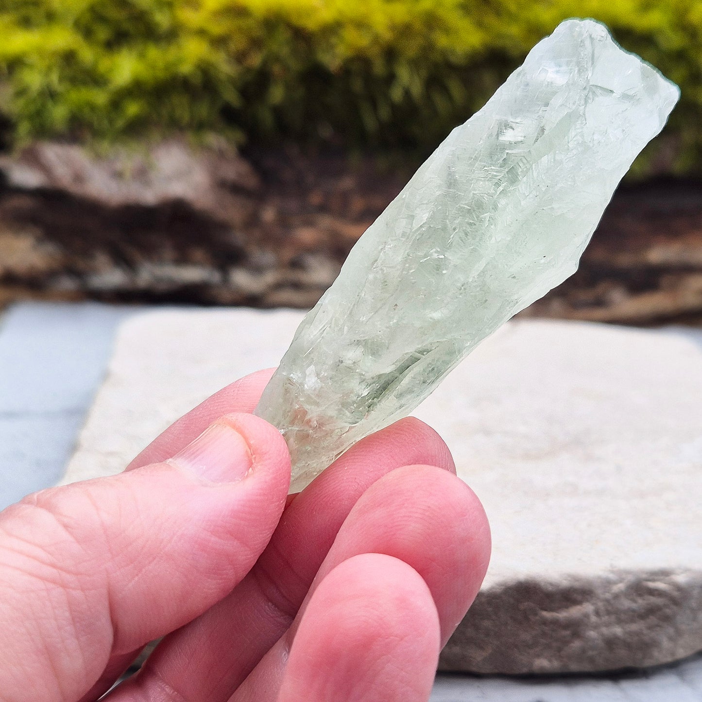Natural Prasiolite, Green Quartz, Heart Chakra Healing Crystal for Emotional Balance & Growth