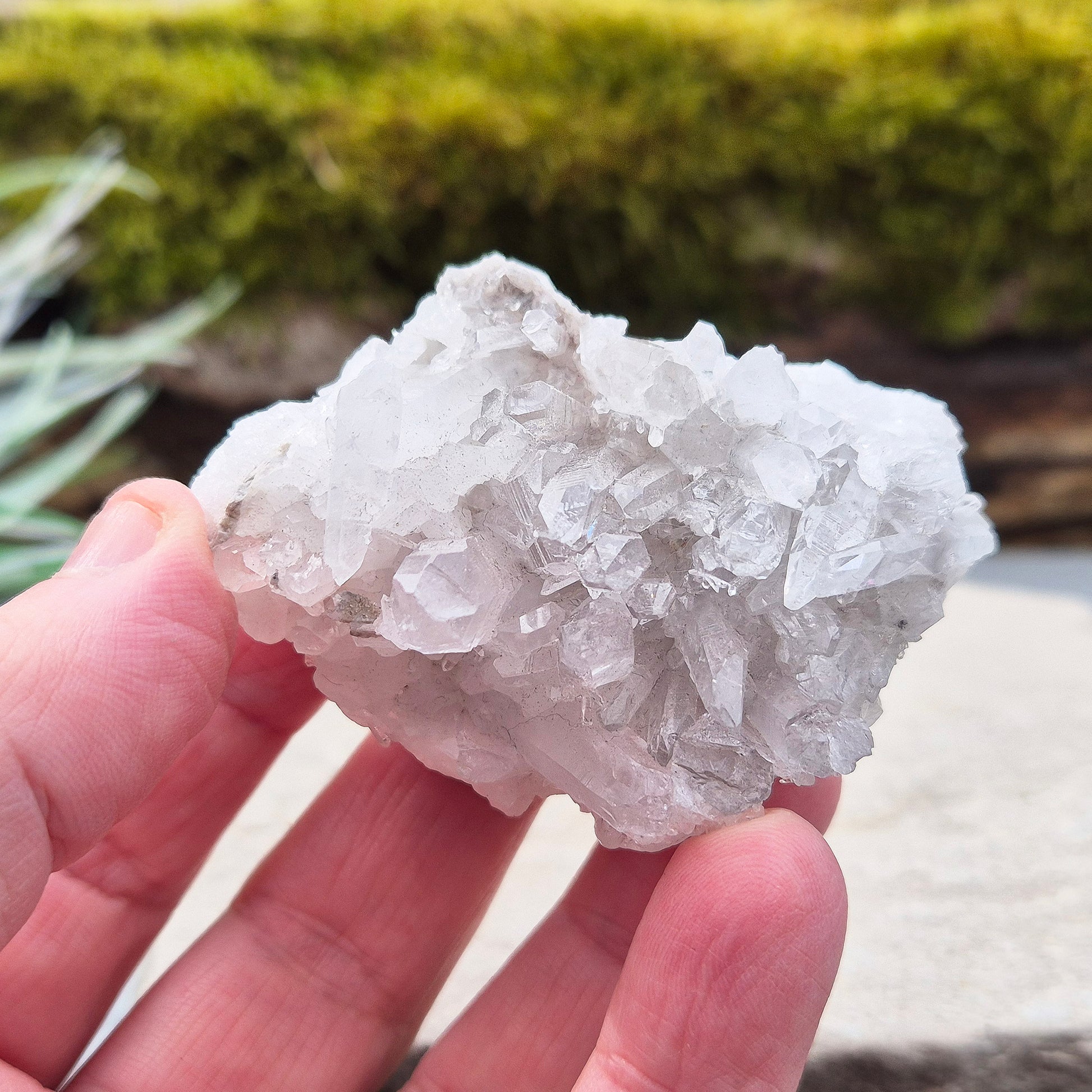 Quartz cluster – A stunning display of natural beauty, perfect for energy amplification, creating balance, and enhancing any space with its clear, calming vibes.