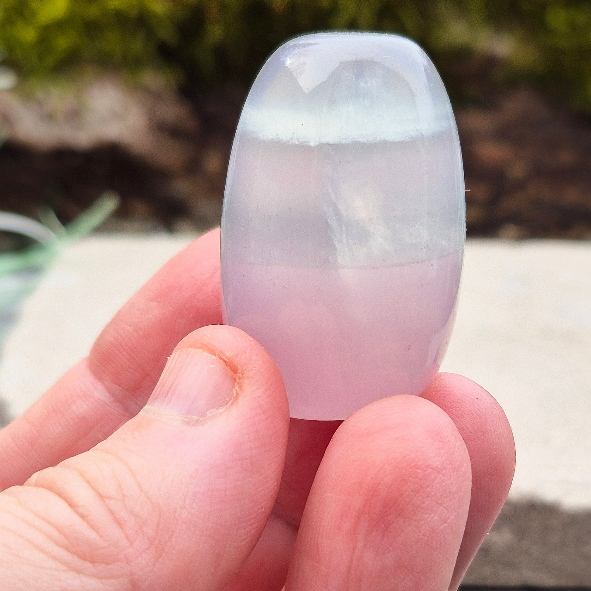 Lilac Fluorite Crystal. Lilac Fluorite also known as Lavender Fluorite is often described as a "balancing bridge" between the heart and the higher mind, offering a soothing energy that aids both emotional and spiritual harmony.