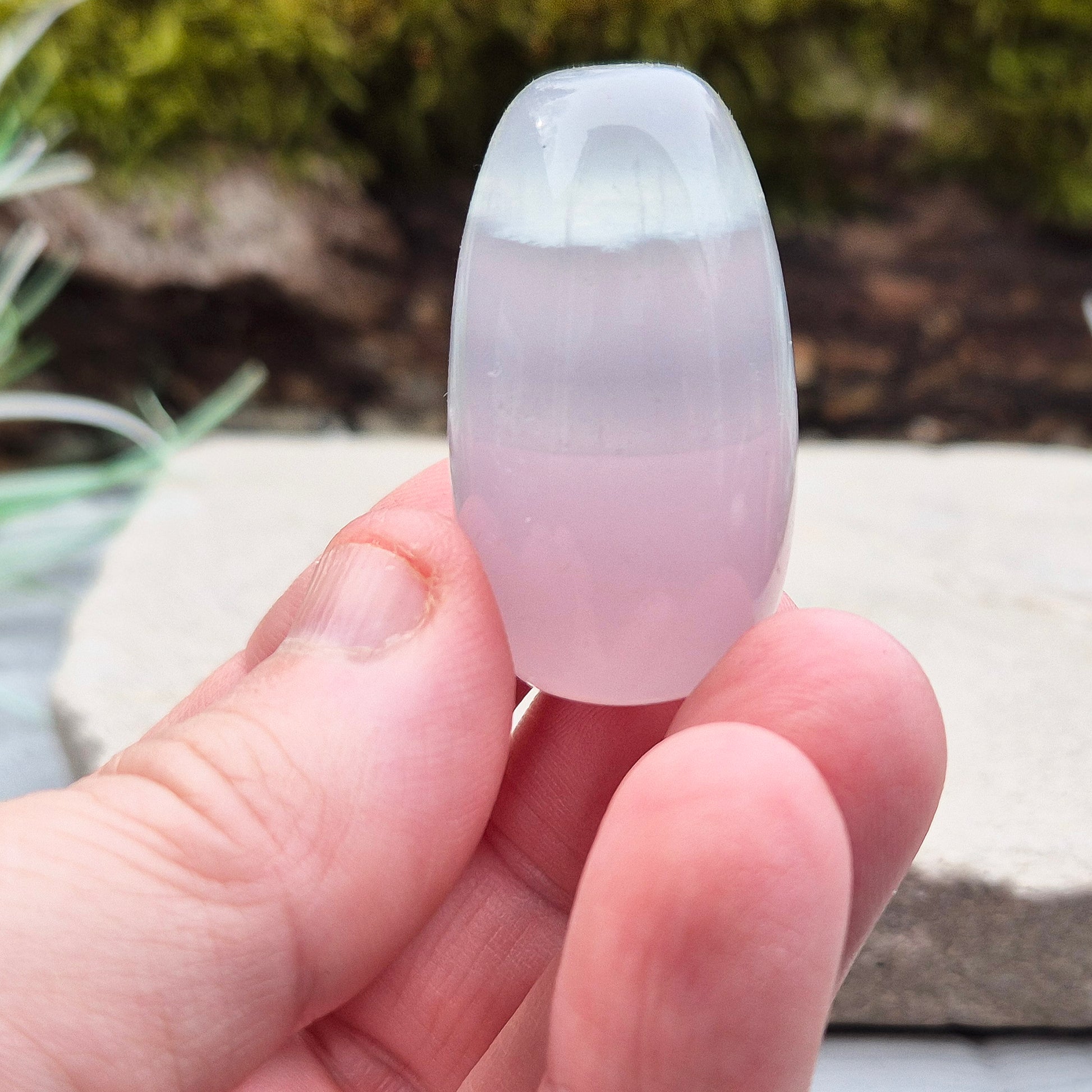 Lilac Fluorite Crystal. Lilac Fluorite also known as Lavender Fluorite is often described as a "balancing bridge" between the heart and the higher mind, offering a soothing energy that aids both emotional and spiritual harmony.