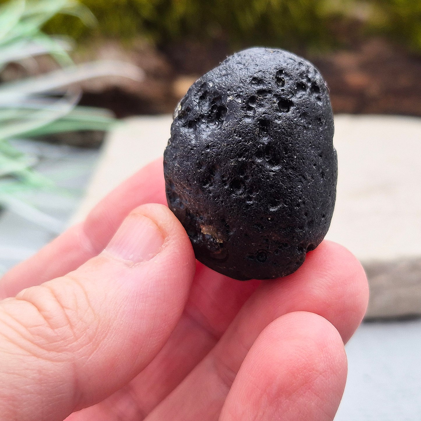 Tektite, A grade, Black Indochinite, represents protection and manifestation