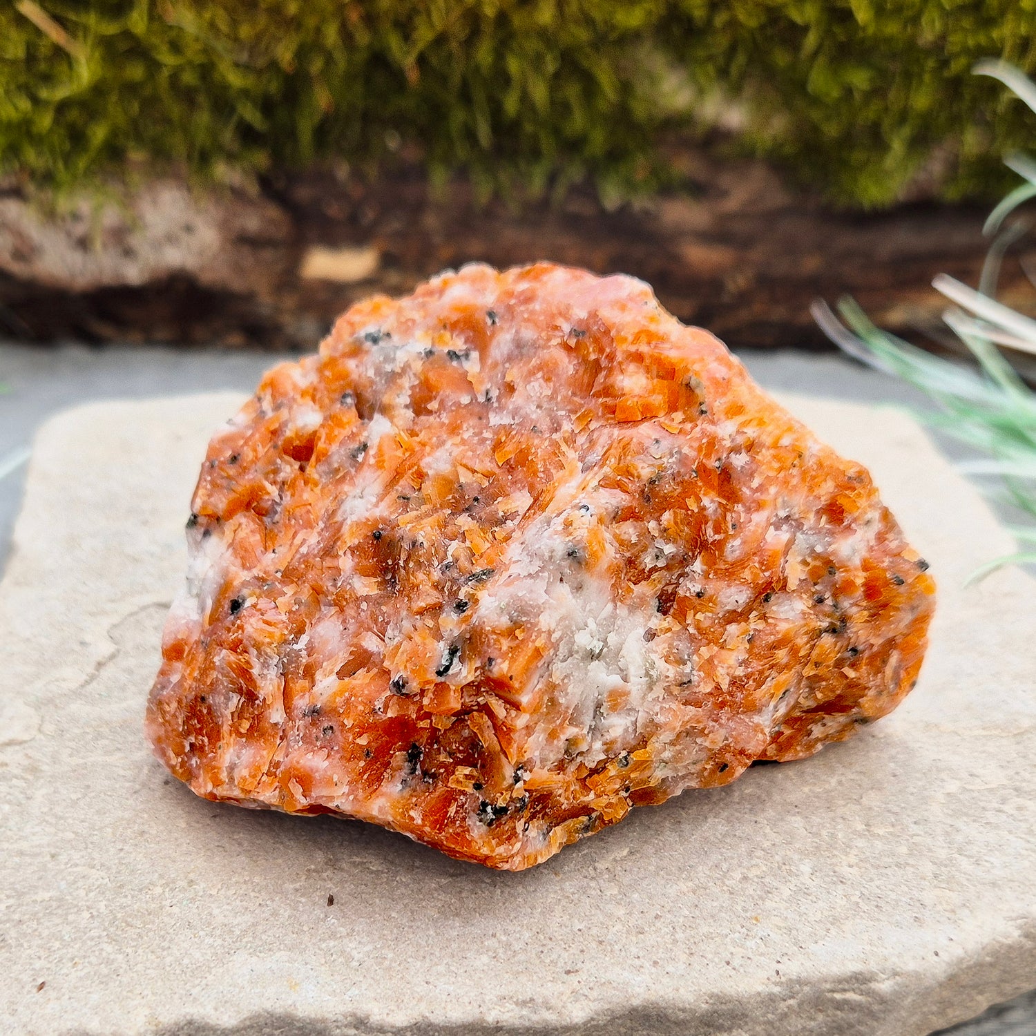 Beautiful Natural Orchid Calcite Crystal. Bright, energizing stone for display, creative spaces, or holistic collections. Unique Brazilian crystal.