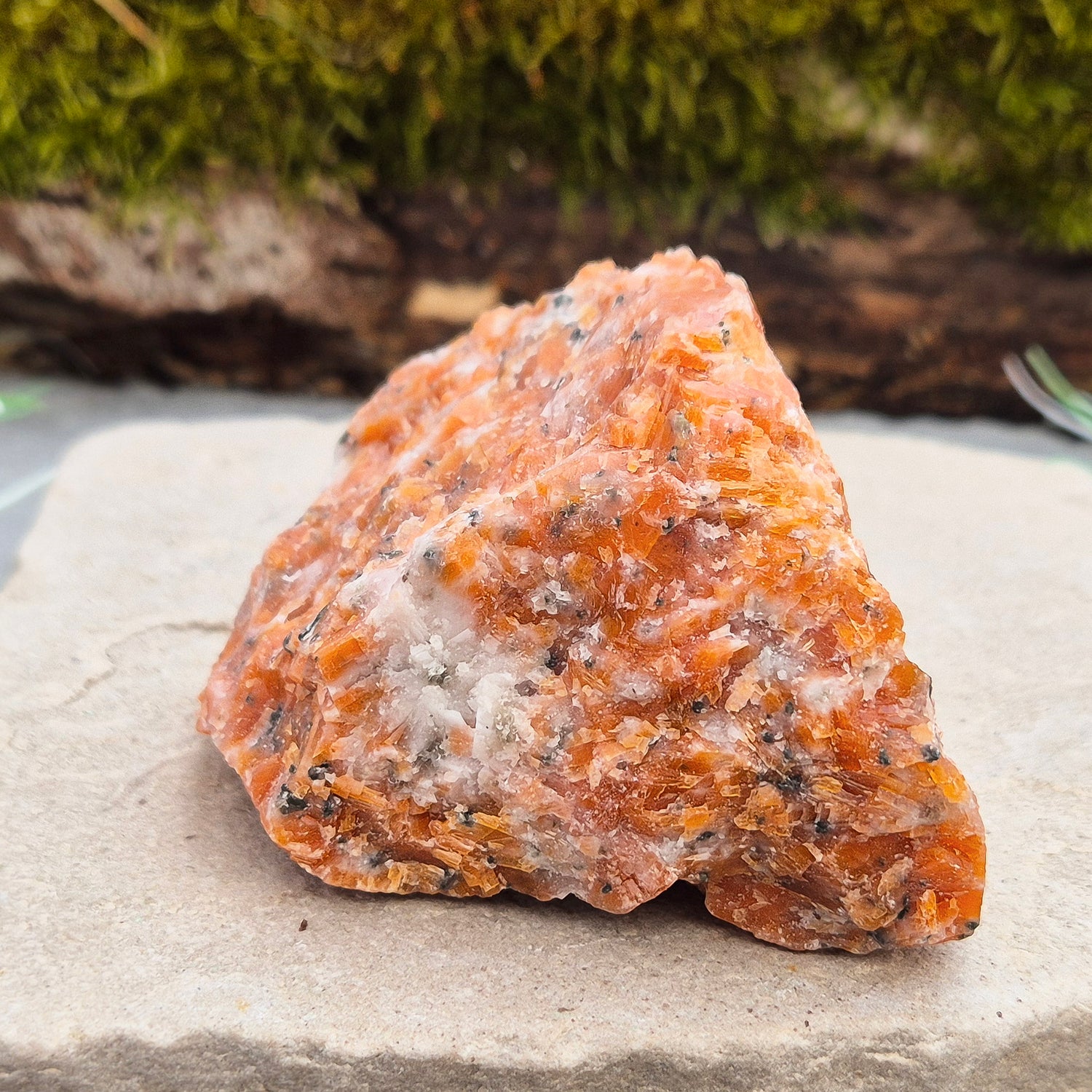 Beautiful Natural Orchid Calcite Crystal. Bright, energizing stone for display, creative spaces, or holistic collections. Unique Brazilian crystal.