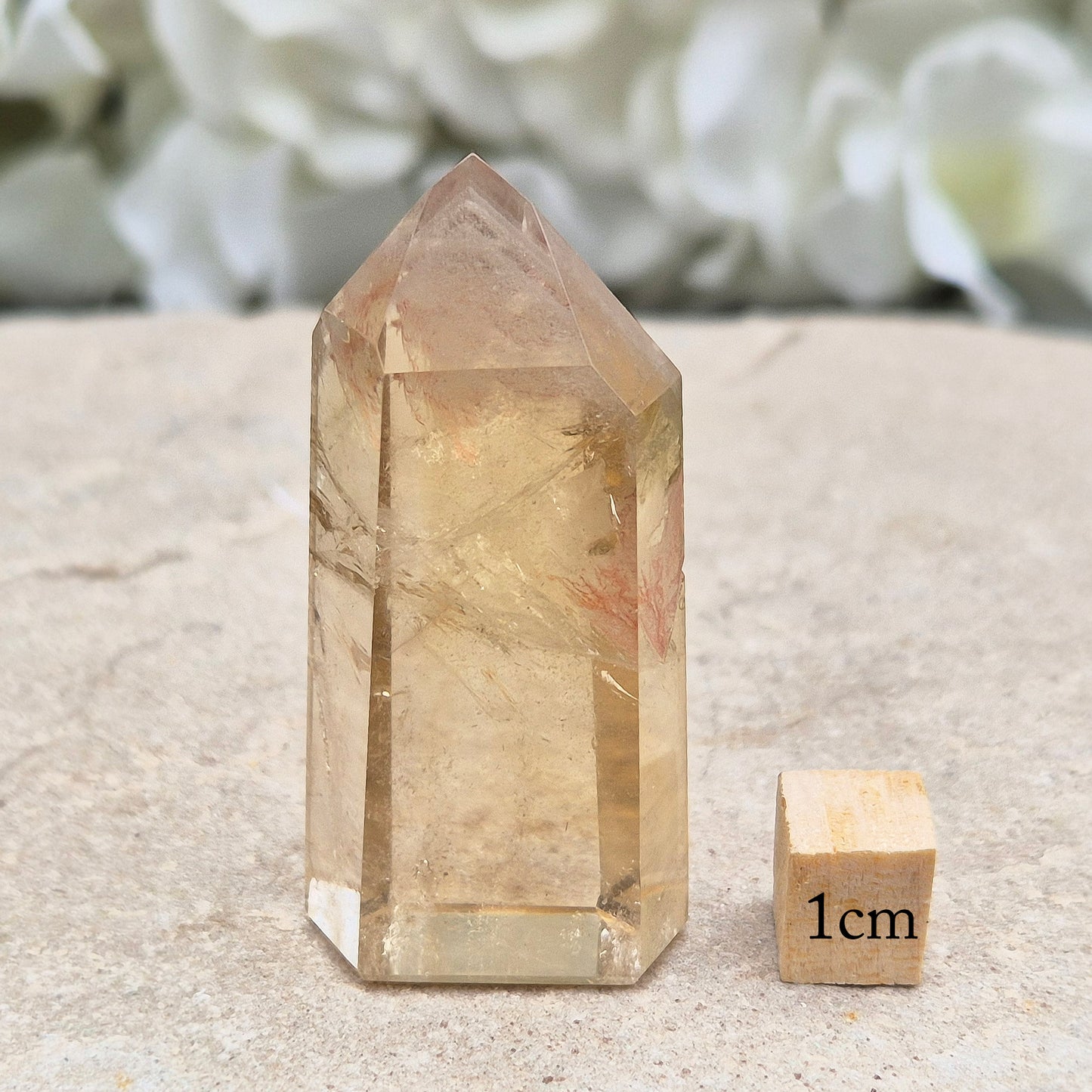 Citrine Crystal Point with Phantom – Genuine Natural Citrine | Polished Crystal | Unique Piece for Collectors and Crystal Enthusiasts