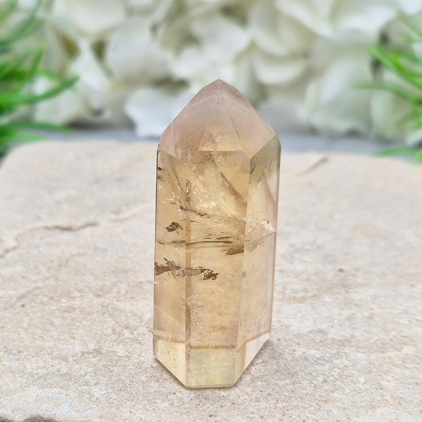 Citrine Crystal Point with Phantom – Genuine Natural Citrine | Polished Crystal | Unique Piece for Collectors and Crystal Enthusiasts