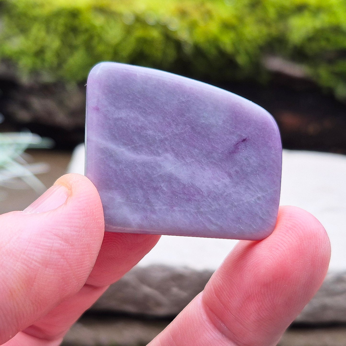 Polished Kammererite slice — rare and striking crystal loved for calm energy, insight, and higher awareness. Perfect for crystal collectors.