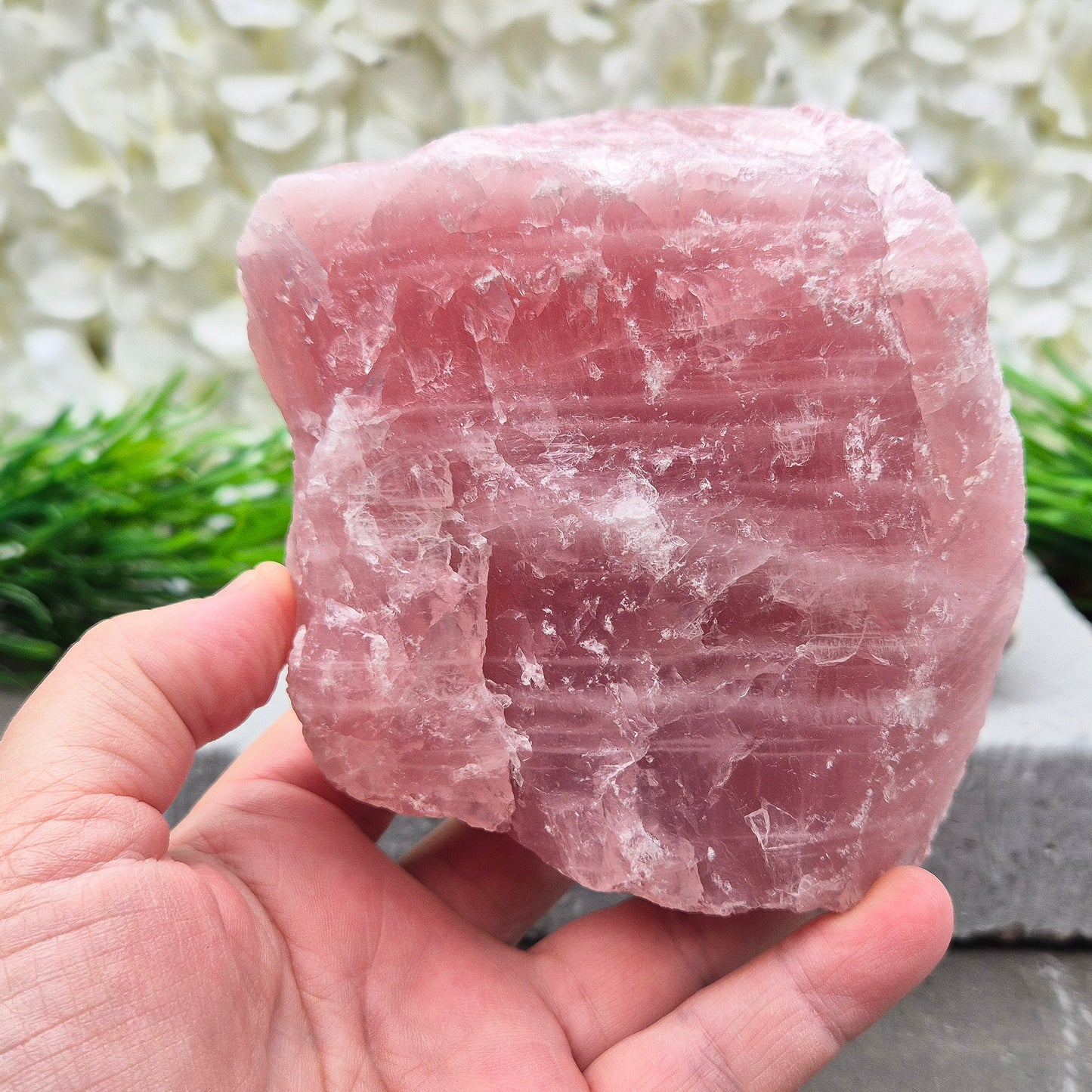 Rose Quartz Crystal, Natural | Inspires Unconditional Love, Peace, and Positive Energy