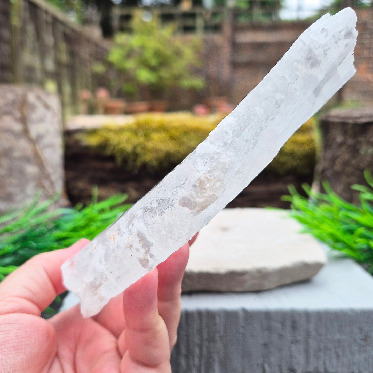 Selenite Window “Utah Ice” – Glitter Mountain | Crown Chakra Clarity & Energy Clearing | Spiritual Home Decor Crystal