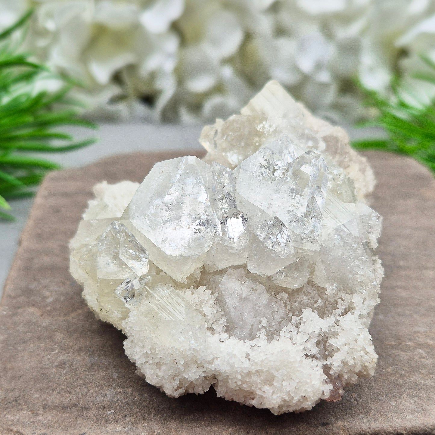 Apophyllite Cluster - Natural | Crystal Display Piece or Gift | High Vibration